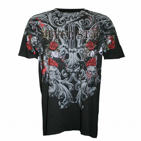 Photo1: Silver Star T-shirts AK-47 Black  SALE (1)