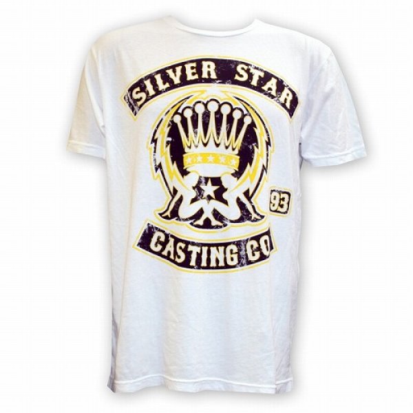 Photo1: Silver Star T-shirts Support White (1)