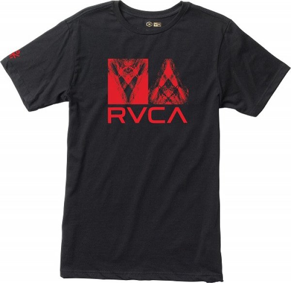 Photo1: RVCA T-shirt Groller Black (1)