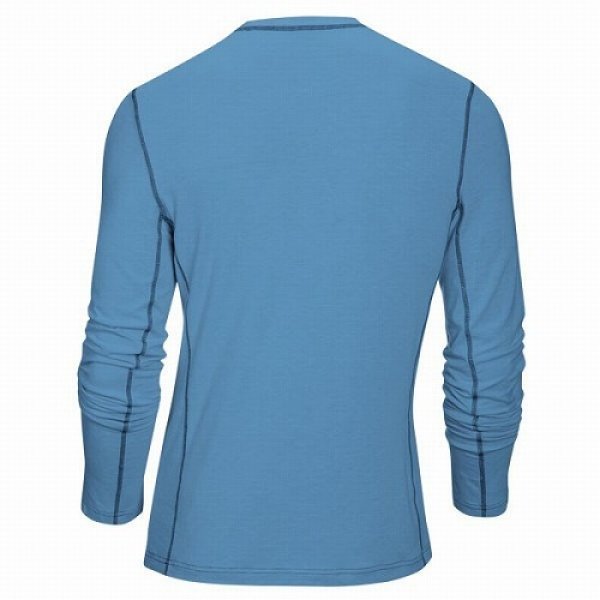 Photo3: JACO Henley Shirt Moonlight Blue  SALE (3)