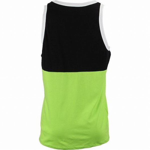 Photo2: Muscle Pharm Tank Top Stacked  Black/Green  SALE (2)