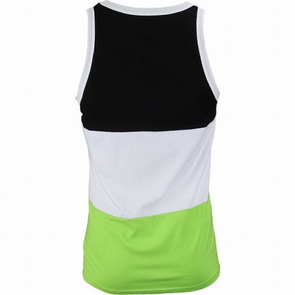 Photo2: Muscle Pharm Tank Top Tri-Fold Black/White/Green  SALE (2)