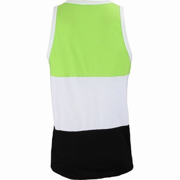 Photo2: Muscle Pharm Tank Top Tri-Fold Green/White/Black  SALE (2)