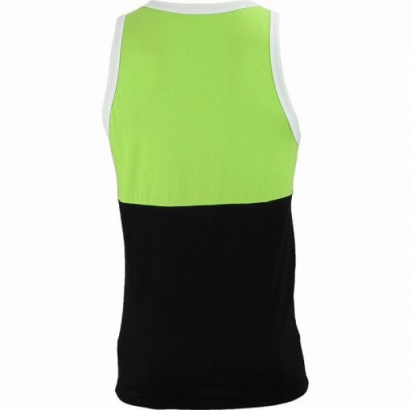 Photo2: Muscle Pharm Tank Top Stacked  Green/Black  SALE (2)