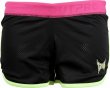 Photo1: TAPOUT Ladies Mesh Shorts Skinny Black (1)