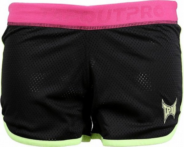 Photo1: TAPOUT Ladies Mesh Shorts Skinny Black (1)