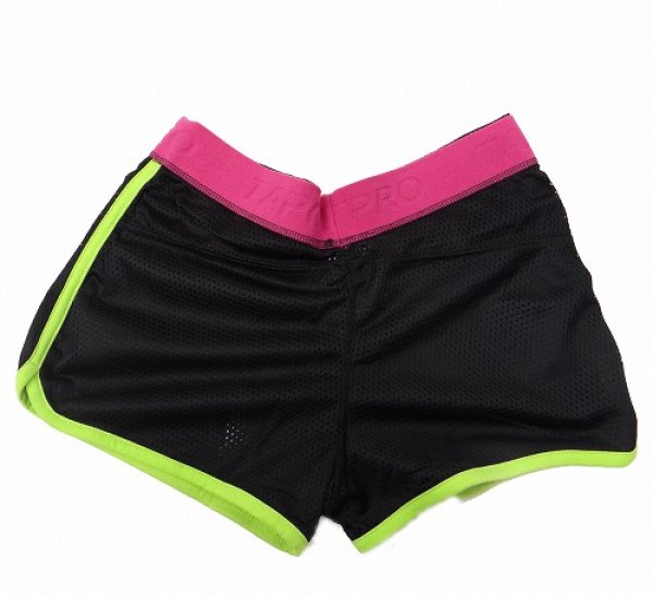 Photo3: TAPOUT Ladies Mesh Shorts Skinny Black (3)