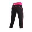 Photo2: JACO Women`s CrossCut Capri (Black/Pink) (2)