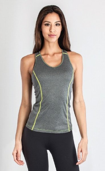 Photo1: Grips Ladies Tank Top Gray (1)