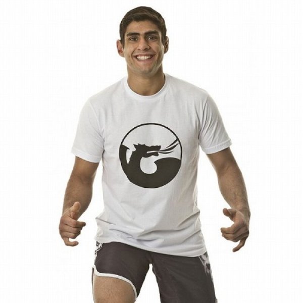 Photo2: DRAGAO　T-shirt Logo Dragao White  SALE (2)