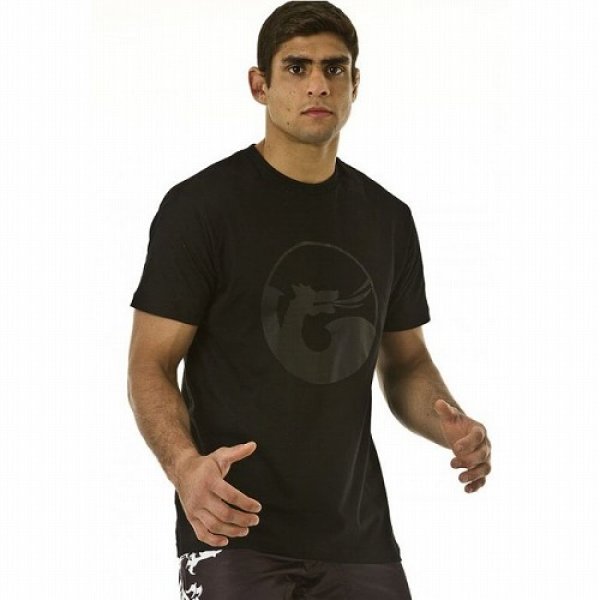 Photo2: DRAGAO　T-shirt Logo Dragao Black  SALE (2)