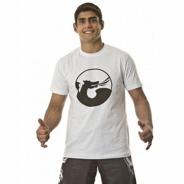 Photo1: DRAGAO　T-shirt Logo Dragao White  SALE (1)