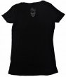 Photo2: Panic Switch Ladies T-shirt KB Outlaw V neck Black (2)