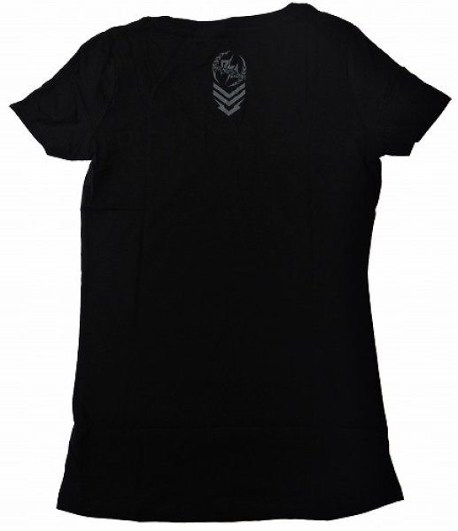 Photo2: Panic Switch Ladies T-shirt KB Outlaw V neck Black  SALE (2)