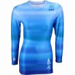 Photo1: Fuji Sports Ladies Rashguard Haiku Long Sleeve Blue (1)