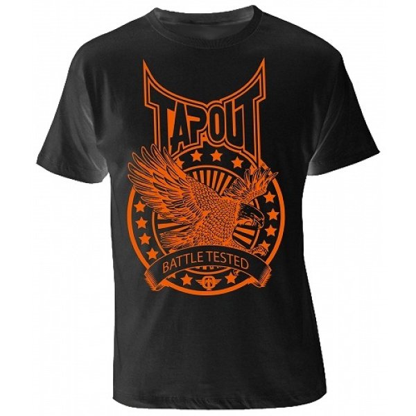 Photo1: TAPOUT T-shirt Battle Black (1)