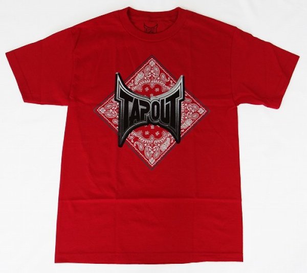 Photo1: TAPOUT T-Shirt Bandana REd (1)