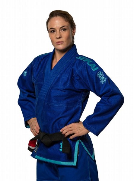 Photo3: Fuji Sports Ladies Jiu-jitsu Gi Sekai Women’s Blue  SALE (3)