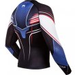 Photo3: VENUM Rashguard USA Hero Long Sleeve Black/Blue/Red (3)