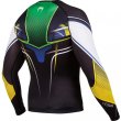 Photo3: VENUM Rashguard Brazilian Hero Long Sleeve Black/Yellow/Green/ (3)