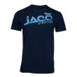 Photo1: JACO T-shirt Overspray Crew Navy (1)