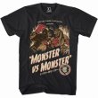 Photo2: HCT  T-shirt Monster vs Monster Black (2)