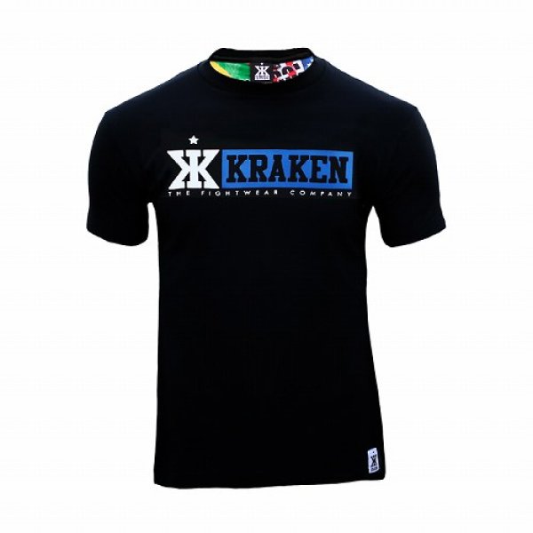 Photo1: Kraken Wear T-shirt X4U Black/Blue (1)