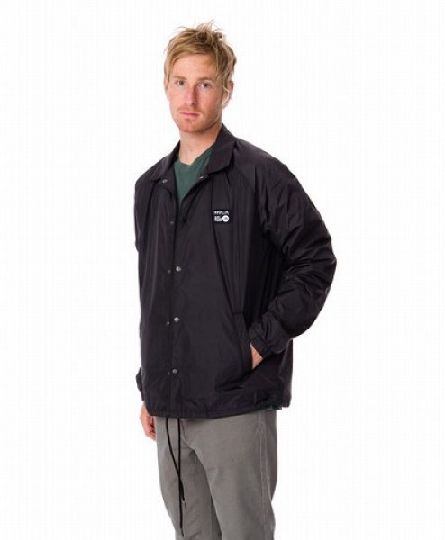 Photo3: RVCA Jacket Coaches Black  SALE (3)