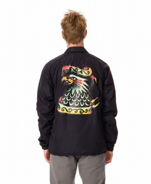 Photo4: RVCA Jacket Coaches Black  SALE (4)