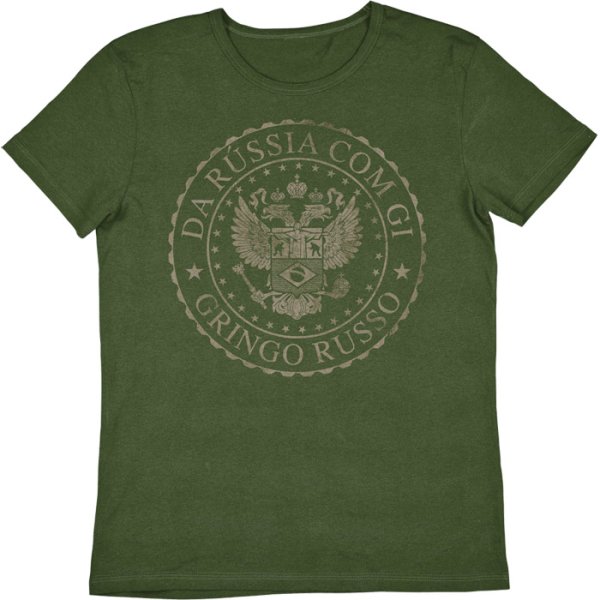 Photo1: Jitsu T-shirt Crest Grey olive (1)