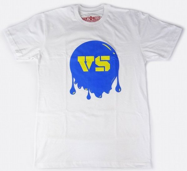 Photo1: WANT VS NEED T-shirt VS ICE CREAM White (1)