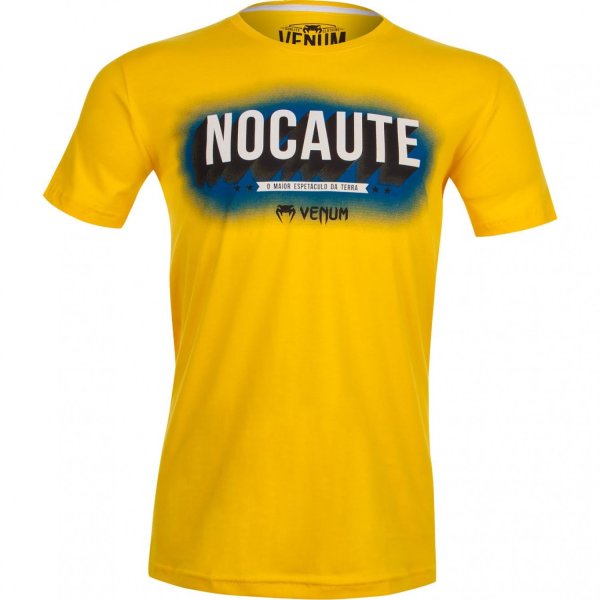 Photo1: VENUM T-shirt Nocaute yellow (1)