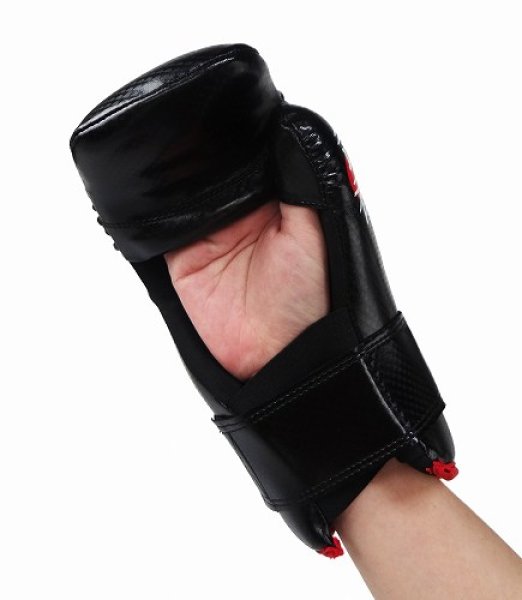 Photo3: Hayabusa Winged Strike Glove Black  SALE (3)