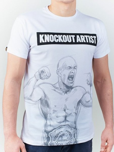 Photo1: MANTO T-shirt KNOCKOUT White (1)