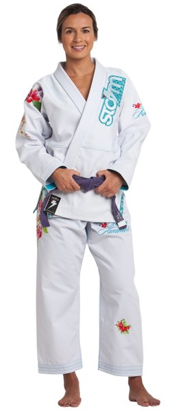 Photo1: Storm Kimonos Jiu Jitsu Gis Eden White (1)