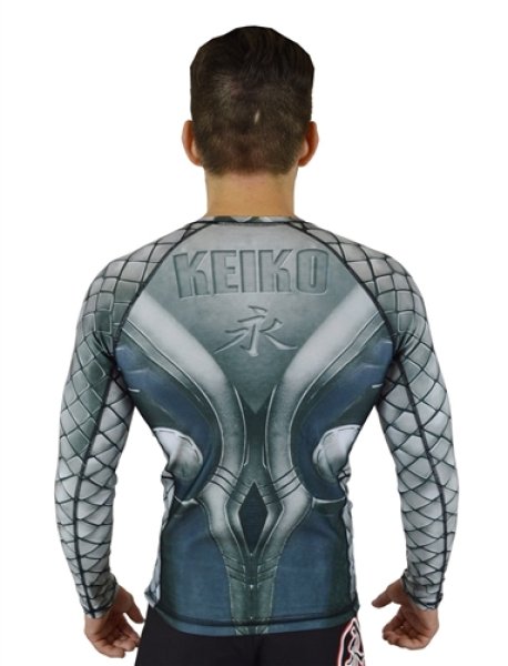 Photo2: KEIKO Rashguard  SPARTA Long Sleeve Gray  SALE (2)
