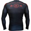 Photo2: HCT Rashguard KNIGHT CRUSH Long Sleeve Black/Red (2)