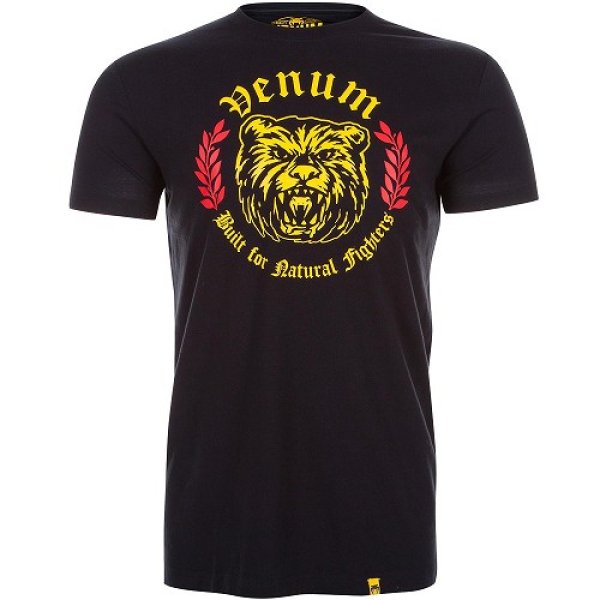 Photo1: VENUM T-Shirt NATURAL FIGHTER -BEAR- Black (1)