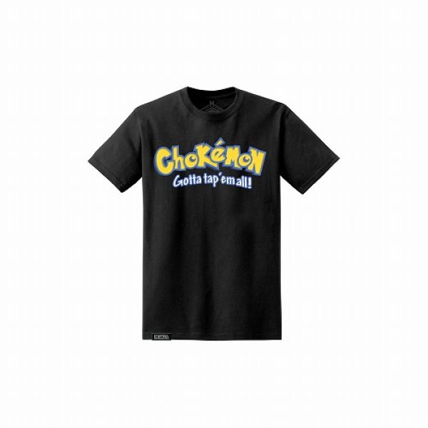 Photo1: Newaza Apparel T-Shirt  CHOKEMON  Black (1)