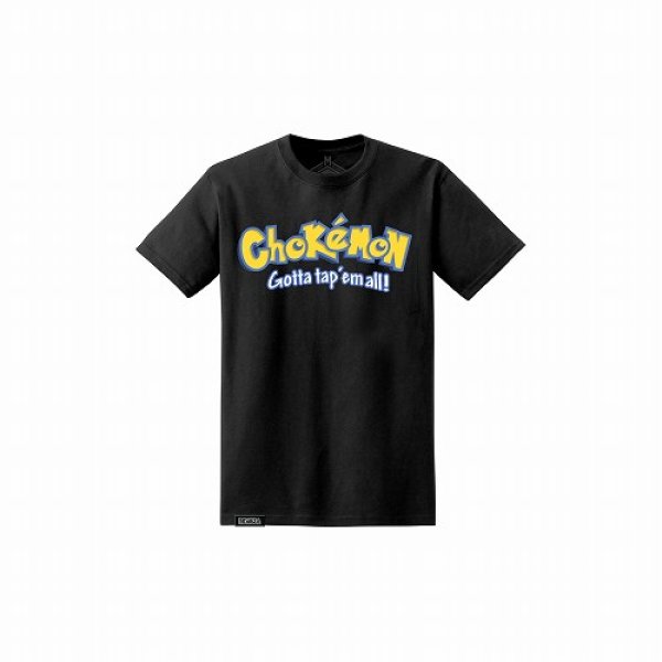 Photo1: Newaza Apparel T-Shirt  CHOKEMON  Black (1)