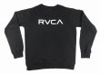 Photo1: RVCA Sweatshirt BIG RVCA Black (1)