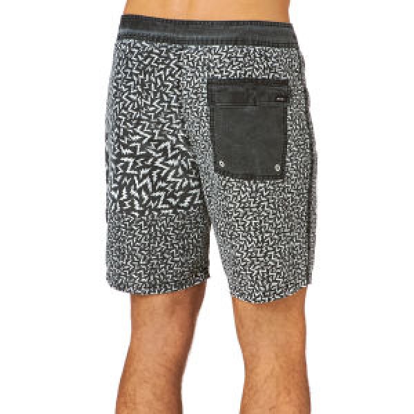Photo3: RVCA Board  Shorts LEINES Black  SALE (3)