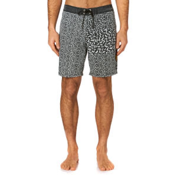 Photo2: RVCA Board  Shorts LEINES Black  SALE (2)