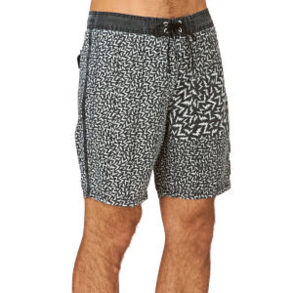 Photo1: RVCA Board  Shorts LEINES Black  SALE (1)