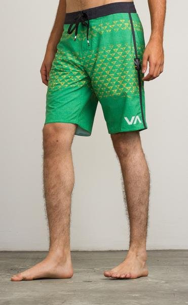 Photo2: RVCA Board  Shorts MAKUA TRUNK Green  SALE (2)