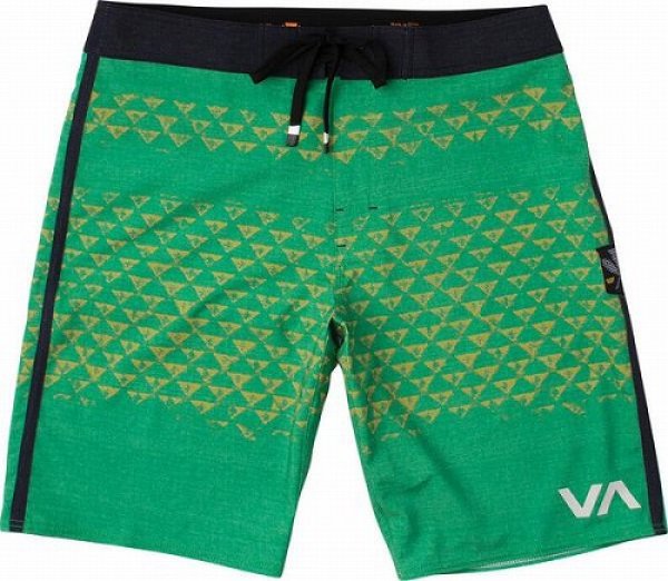Photo4: RVCA Board  Shorts MAKUA TRUNK Green  SALE (4)