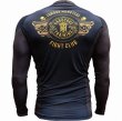 Photo2: HCT Rashguard Monster Fight Club Long Sleeve Black (2)