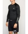 Photo2: RVCA COMPRESSION LONG SLEEVE  Black (2)