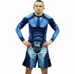 Photo2: Jitsu Fight Shorts SYBERIA Blue (2)