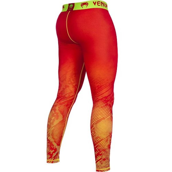 Photo3: VENUM Compression Long Spats  FUSION Orange/Yellow (3)